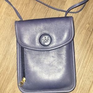 Rare Vintage Blue Coach 1996 Olympic Leather Purse Small Crossbody